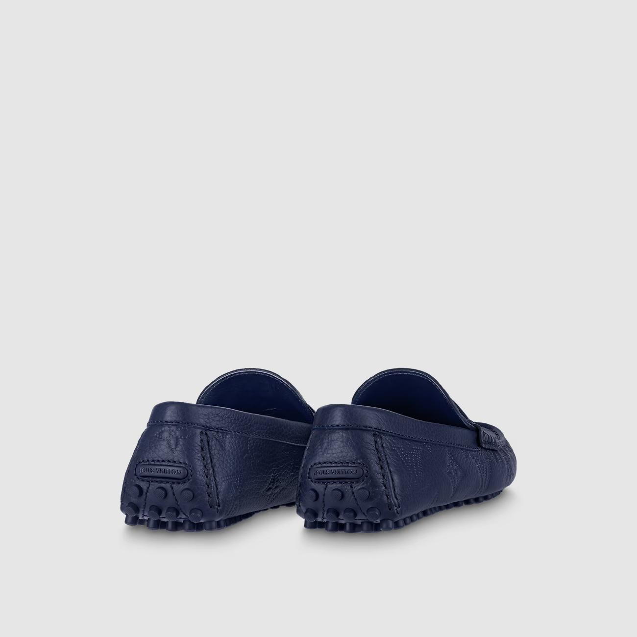 Giày Louis Vuitton Hockenheim Moccasin Nam Xanh Marine